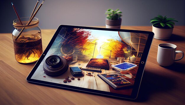 services-03 tablet-modern-technology-wooden-desk-indoors-generative-ai-188544-19434